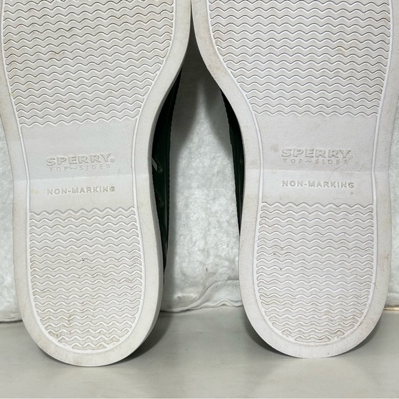 Sperry TopSider Unisex Green A/O Float Cozy Cut-Outs Boat Slip On Shoes SZ US 10 - Picture 10 of 11